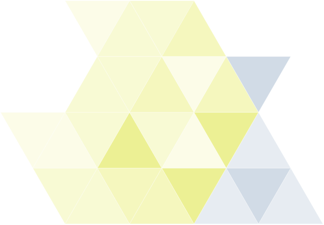 Dreiecksmuster in verschiedenen Farben und Deckkräfte