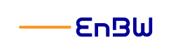 Logo EnBW - orange mit blauem Schriftzug